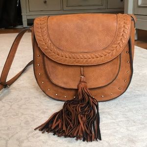 Steve Madden Brown Saddle Crossbody Bag